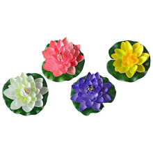 20Pièces Lotus Réaliste Décor Fleuri Piscine Patio Extérieur