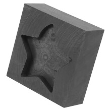 2St Zwarte Graphietmal Voor Metalen Gietstukken, Sieraden DIY