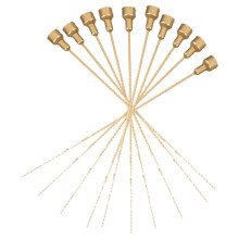 30Ud De Flores Artificiales Dorados PVC Para Ramo Y Plantas