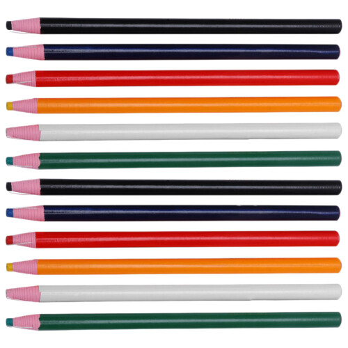 60Pcs Wooden Fabric Chalk Markers for Sewing Assorted Color Precise