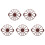 5X Cake Divider Slice Pie Cake 10 / 12 Piece Equal Portion  Divider Dark Red 2