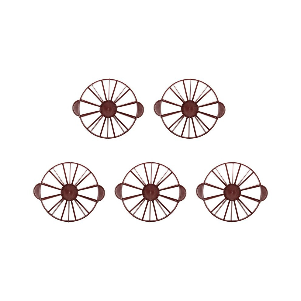 Semoic Dark/Red 5X Cake Divider Slice Pie Cake 10 / 12 Piece Equal Portion Divider