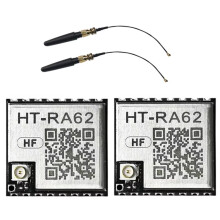 2Pc HT-RA62 LoRa Series Module with Antenna 868-915MHz SX1262 Low Power Consumption Spread Spectrum Communication Module