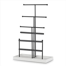Smycken Organizer Bordsskiva Smycken Hållare Örhänge Halsband Armband 6 Tier Smycken Träd Display Stativ med Bricka