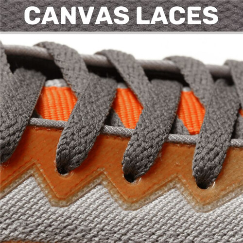 Athletic Sneaker Canvas Shoes Laces Flat Shoelaces String Dark Gray Pair 2