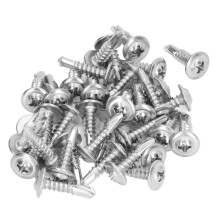 Industrial Grade 410 Stainless Steel Self Tapping Screws 4.8x19mm Pack of 100