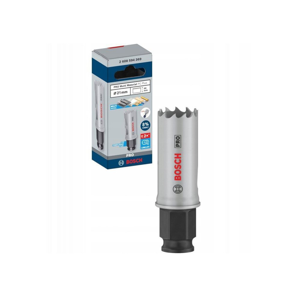 Bosch 1x PRO Multi Material Power Change Plus Hole Saw | for Softwood, Drywall, Ø 21 mm, Professional Accessory Drill Driver - Image 4
