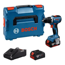 Akku-Schlagbohrschrauber GSR 18V-65 - BOSCH - mit 2 Batterien 18V 5.0Ah - Ladegerät - L-Boxx - 06019N3203