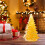 Crystal Christmas Ornament Resin Mini Tree Yellow 5