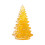 Crystal Christmas Ornament Resin Mini Tree Yellow 3