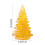 Crystal Christmas Ornament Resin Mini Tree Yellow 4