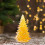 Crystal Christmas Ornament Resin Mini Tree Yellow 6
