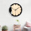 Retro träväggklocka rund hackspettdesign 30 cm 8