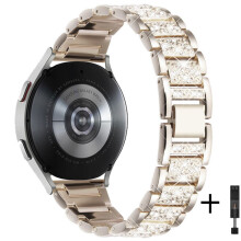 Curele strălucitoare din oțel inoxidabil 20 mm/22 mm pentru Galaxy Watch 5/4/5Pro/4Classic/Active2 și 3/Watch 3/Gear S3 și S4 – compatibile cu