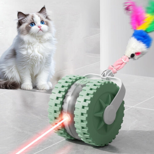 Μπάλα παιχνιδιού Laser για γάτες με επαναφορτιζόμενη αποφυγή εμποδίων 2