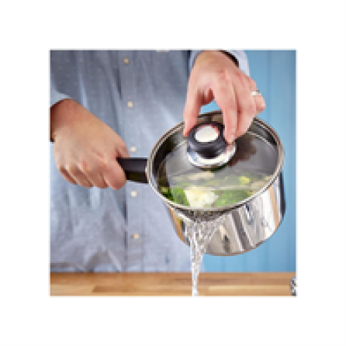 Judge Judge Vista Draining Saucepan 18cm/2.1 Litres Silver 2