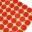 19mm Circles Round Code Stickers Self Adhesive Sticky Labels Red 6