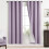 Lilac Blackout Curtains 52x72 in 2-Pack Light Purple 1