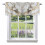 Marble Pattern Rod Pocket Valance Stone Texture Gold Stripe 1