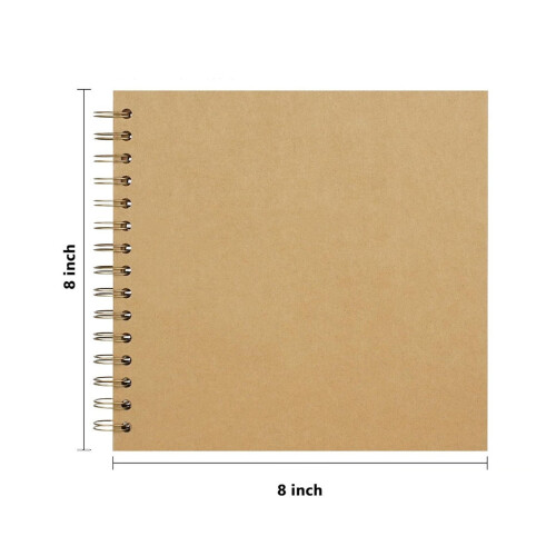 MOQIN Scrapbook, Άλμπουμ Scrapbook 8x8 ιντσών με 80 σελίδες, DIY βιβλίο αναμνήσεων για γάμο, 2