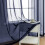 Navy Blue Sheer Grommet Curtains 54x63 in 4