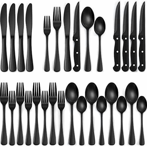 Stainless Steel Flatware Set Mirror Finish 24-Piece for 4