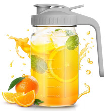 Glas-Einmachkrug (32 oz) mit Edelstahlfilter