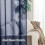 Navy Blue Sheer Grommet Curtains 54x63 in 3