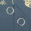 Stone Blue Blackout Curtains 52x96 inch Gold Palm Pattern 2 6