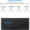 Tastiera wireless 2.4G per Windows, design sottile, 260 g 3