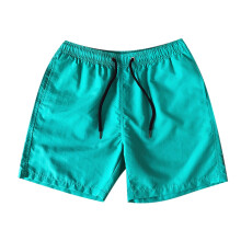 Herenshorts in de uitverkoop, casual herenshorts met trekkoord en zakken, effen kleur, snoepkleur, vijfpunts strandshorts, mintgroen, XXL