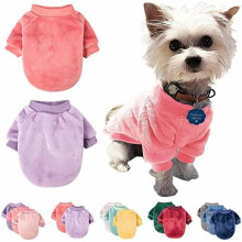 Conjunto com 2 suéteres ultramacios para cães e gatos de pequeno porte, tamanho XXS/XS, casacos quentes de inverno para animais de estimação,