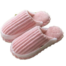 Pointure 12 pour femme, pantoufles d'intérieur en coton, velours côtelé, chaussures d'intérieur pour couple, pantoufles chaudes en coton peluche,