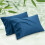 Conjunto de 2 fronhas tamanho King em rayon de bambu azul turquesa 1
