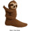 Sloth Socks Dame Dobbeltlags Bomuld 3D Strik 6