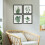 Conjunto de 4 quadros de parede botânicos em acrílico verde sálvia, 20x20cm (8x8 polegadas). 6
