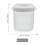 Conteneur à riz transparent et hermétique ACDANC 10 lb 2