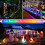Solcellslampor 11,5 m 100 LED vattentäta 2-pack 4