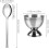 Egg Cup Set Egg Holders for Soft Hard Boiled Eggs with 4 Stainless Steel Egg Cups 4 Egg Spoons 2