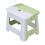 Tabouret pliant léger et portable vert et blanc 5