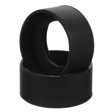 Mikroskopbrille, Binokular-Augenmuscheln, Schwarz, 2 Stück