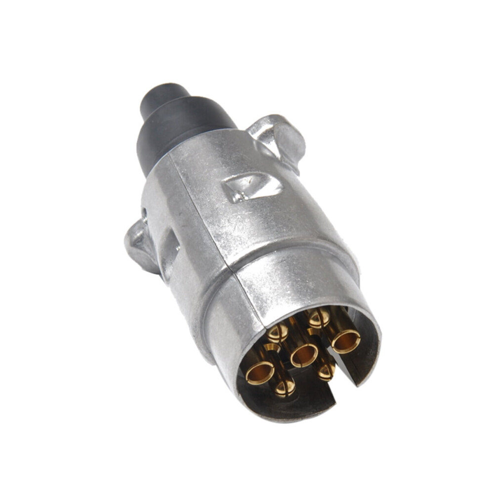 7 Pin Aluminium Alloy Plug Trailer Truck Towing Electrics 12V Connector (Eu Plug) 9110895561720
