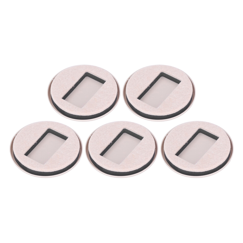 5Pcs Felt Caster Cups For Hardwood Floors 8.5X8.5cm Pea Green 6901390357733