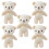 Mini-Bär, Stofftier, weiches Plüschtier, 5 Stück 5