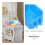 Worgeous 5pcs Doll House Storage Containers Mini Boxes Mini Container with Lid Doll House Organizer 3
