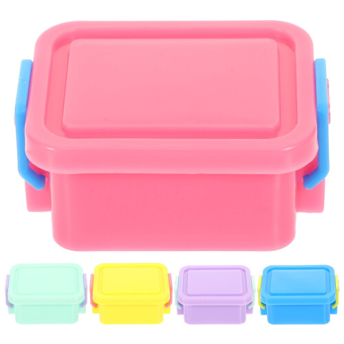 Worgeous 5pcs Doll House Storage Containers Mini Boxes Mini Container with Lid Doll House Organizer 1