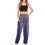 Relaxte dames harembroek met print en geplooide taille. 7