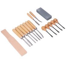 16 Pcs Wood Carving Tool Set Steel Hand Carving Knives and Chisels