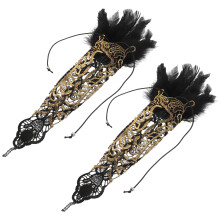 3Paren Paar Kleurrijke Kanten Handschoenen Met Cosplay