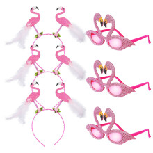 3Zest Plastikowe Flamingo Z Opaską Kolorową Imprezę